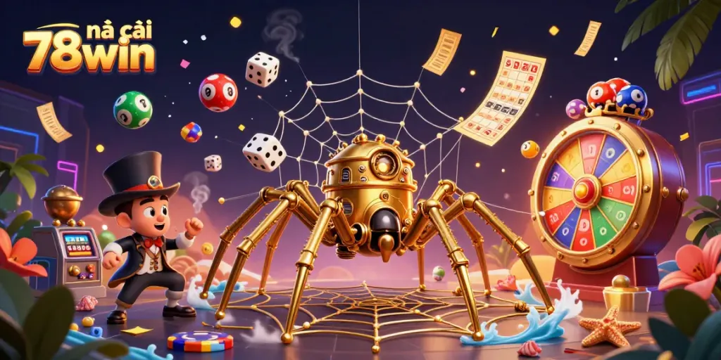 Experience the excitement at nhà cái 78win with engaging visuals of steampunk elements and dynamic gameplay.